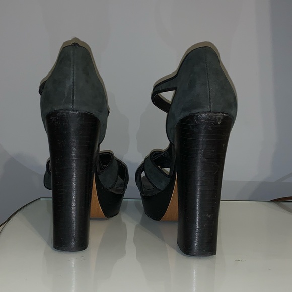 Black Chunky Heels - Picture 4 of 5